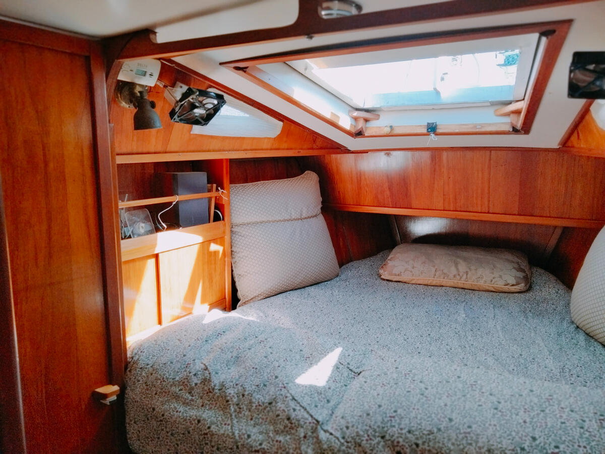 Forepeak double bunk Forepeak double bunk